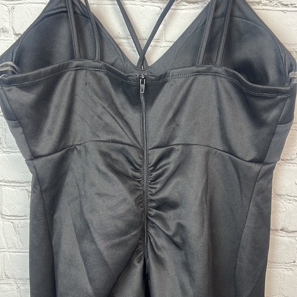 Sequin Hearts Black Strappy Bodycon Dress Juniors Sizes 1 & 13 - Picture 6 of 6